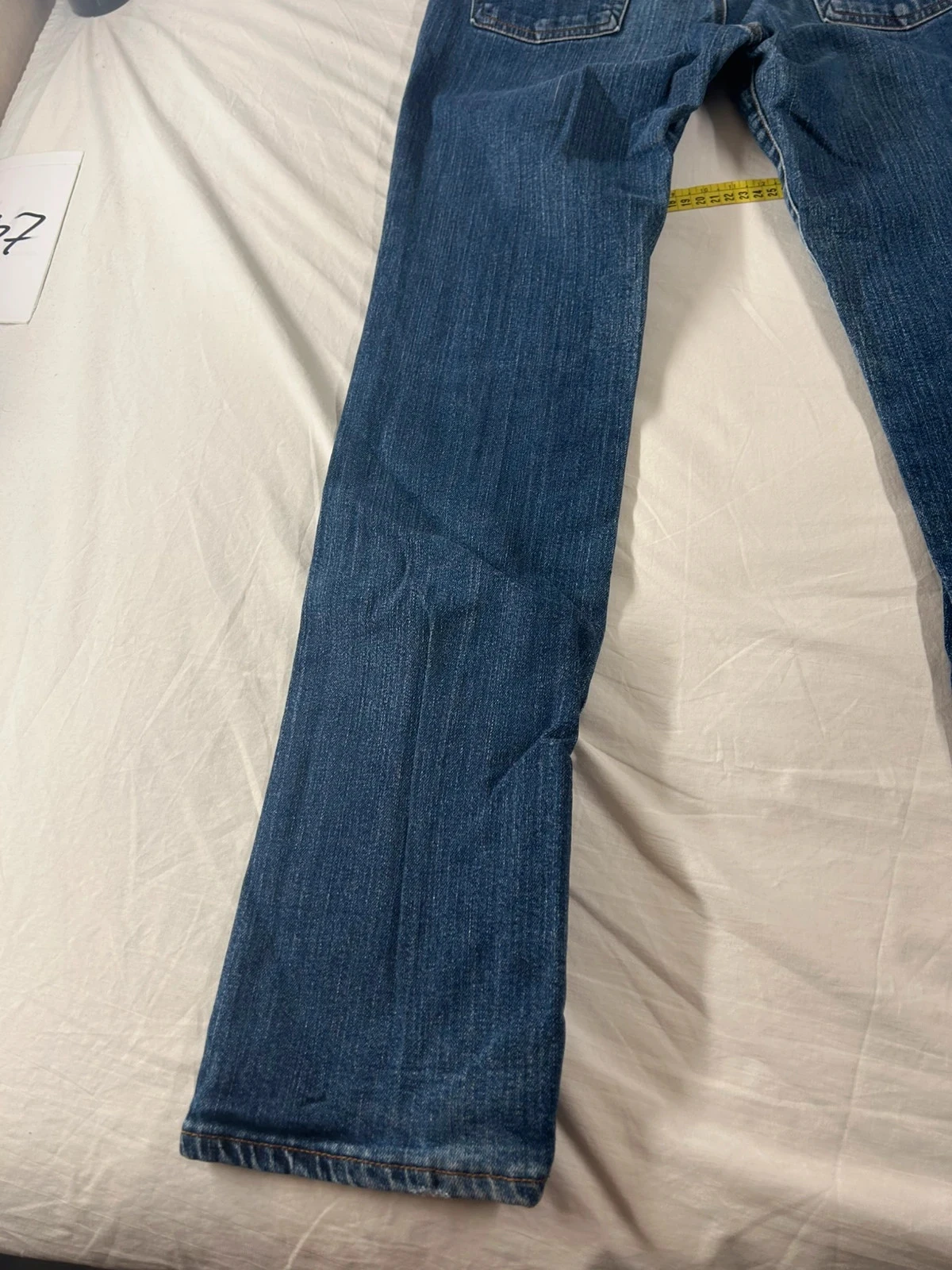 Navy blue straight cut jeans vintage retro y2k style – photo 15